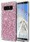 Feyten Cover Galaxy Note 8 con HD Pellicola [2 Pack], Lucciante Brillantini Design TPU Gel Silicone Protettivo Cover Custodia per Samsung Galaxy Note 8 (Rosa)