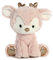 Aurora World Aurora, 99068, Glitzy Tots Rentier, 20cm, Plüschtier, Rosa, Rose