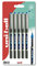 uni-ball Eye Tintenroller UB-157, Blau, 5 Stück, kunststofffreie Verpackung