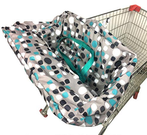 WINBST Schutz-Abdeckung für Hochstuhl 2-in-1 Einkaufswagen und Hochstuhlabdeckung Einkaufswagenschutz Beinschutz Der praktische Sitzbezug