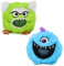 Toyland® Gelee-Quetscher für Kinder, 8 cm, Plüschmonster, Grün oder Blau