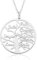 doble aro - Collar Árbol de la Vida para Mujer Plata de Ley - Colgante Regalo para Madres y Abuelas con Nombres de su Familia - Cadena de 45 cm + Alargador (Hispalis hasta 9 nombres, Plata de Ley)