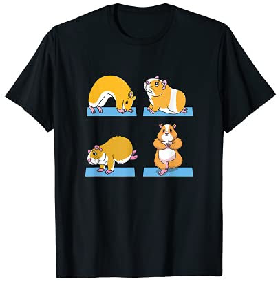 Lustiges Posen Hamster Yoga T-Shirt
