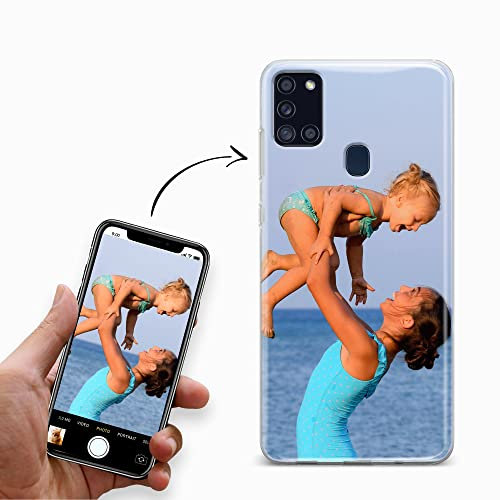 Handyhülle für Samsung Galaxy A21s Hülle aus Silikon selbst gestalten - selbst gestaltet/personalisiert - Deine Hülle Dein Design - Personalisieren Bedrucken mit eigenem Bild Motiv