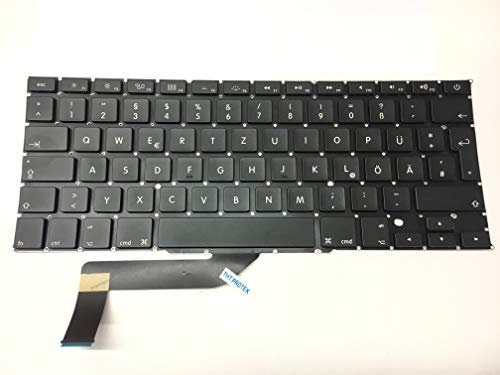 Teclado alemán para Apple MacBook Pro Retina 15 A1398 / MC975 MC976