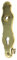 Weimar Langschild Messing poliert BB,PZ,WC Türgriff Türdrücker 92 mm Abstand 250x60 Lochabstand 217, höhe 7 mm massiv