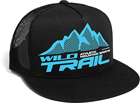 DEPARTED Herren Mesh Trucker Hat mit Print/Motiv - Snapback Cap - No. 367, Black