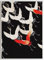 JOPRICO Fliegende Kraniche 1910 - Japan Poster - Asia Dekoration - Vintage Japan Kunstdruck Größe 50x70 cm | 20x28 inch