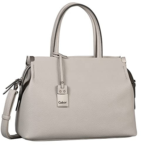 Gabor bags Gela Damen Shopper Umhängetasche Reißverschluss Mittelgroß Grau