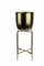 Siam Express Brass Gold Hammered Planter on Legs Freestanding Indoor Flower Plant Pot Living Room Dining Room Hallway Patio Porch Decoration MTHPFL