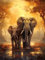 Diymood DIY Diamond Painting Elefant Kit – 5D Diamant Bilder Wald für Erwachsene | Kunstvolle Strass Stickerei Sets für Home Dekoration | 30X40 cm Wanddekoration