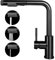 3 in 1 Filtered Water Kitchen Sink Mixer Tap with Pull Out Spray Head 1 Hole Purifier Drinking Water Taps Single Handle 360 Swivel Matte Black