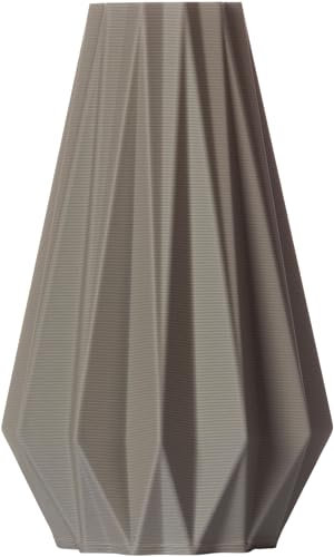3D Vase Blumenvase Agneta S 16cm nachaltige Dekovase Hellgrau Deko Vase für Blumen