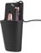 CROWATTS Heat Resistant Silicone Hair Iron Mat and Pouch,Portable Travel Hair Straightener Mat and Holder for Hair Styling Tools,Can Be Fixed to Dressing Table with Stainless Steel Hook.(Black)