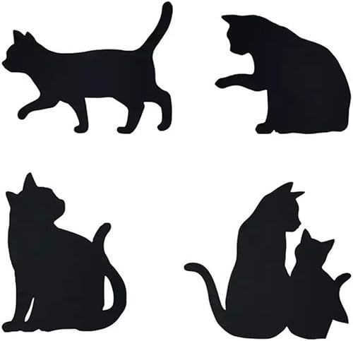 Rosojodg 4 Stück Katze Stanzmaschine Stanzschablonen Prägeschablonen für Scrapbooking Kartenherstellung Album Dekoration Bilderrahmen Stanzformen