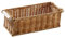 perfk Cestas de Mimbre de imitación para organizar cestas Tejidas largas y estrechas, rectangulares, para Bar, baño, Dormitorio, Mesa de Centro, s