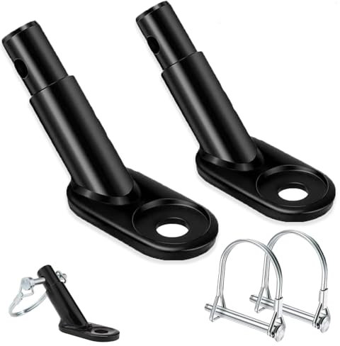 Fahrrad Anhängerkupplung, 2 Stück Fahrradanhänger Kupplung, Bicycle Trailer Coupling mit Sicherungsstift, Anhängerkupplung Adapter Universal Traktionskopf