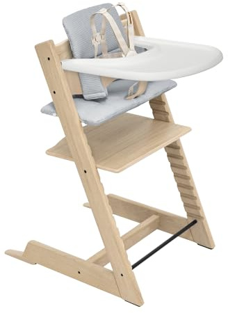 Stokke Tripp Trapp® Seggiolone² completo Rovere Naturale Cuscino + Vassoio