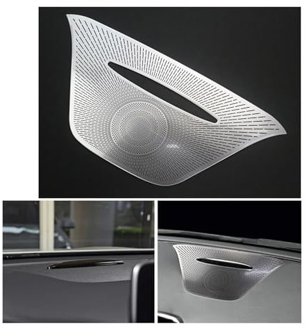 GNUFOPI Auto Styling Audio Lautsprecher kompatibel mit Mercedes A GLA CLA Klasse W176 X156 C117 Armaturenbrett Lautsprecher Abdeckung Aufkleber Trim Zubehör