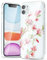 Svanove for iPhone 11 Case Flower, Girly Cute Clear Floral Aesthetic Design, Slim Thin Transparent Hard Shell Plastic Phone Case for Women Girls, Trendy Elegant Pattern, Cherry Blossom
