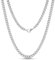 DVRK® Silberkette Herren 55 cm Wasser- und Schweißbeständig – Kette Herren Silber aus 316L Edelstahl – Halskette Kubaner Stil – Schmuck für Männer