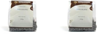 Bongiovanni Farine e Bonta' Naturali Gocce di Cioccolato BIO - 250 g (Confezione da 2)