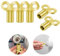 Flintronic Llave Purgar Radiadores, 5 Piezas Llave Radiador Calefaccion, Llave de Radiador, Llave Universal, Llaves Trampa Cuadrada de Metal para Ventilación, Oro