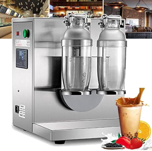 Automatische Tee-Shaking-Maschine, elektrischer Doppelrahmen, Edelstahl, Sekundengetränke-Mixer, Milch, Cocktail