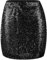 OFFCUP Glitzer Rock Pailletten Rock Pailettenrock Für Damen Kurz Damen Sexy Midi Skirt Bleistiftrock Hüftrock mit Elastische Taille Party Rave Skirt Outfit Wickelrock Röcke für Damen -Schwarz