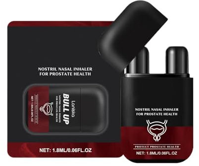 Prostata-Wellness-Inhalator, Doppelfunktions-Inhalator, Atmen Sie einfach Prostata, funktioneller Duft, einfach zu bedienen, tragbar, 1,8 ml, für Männer und Frauen