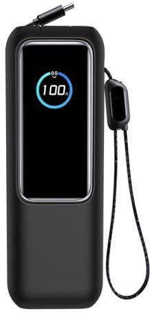 Silicone Cover For Anker Zolo 25,000mAh 165W, Dustproof Shockproof Scratch-Resistant Soft Protective Sleeve Protection Case for Power Bank (Black)