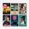 A Set Of 6 Fight Poster Club 90s Classic Movie Film Retro Vintage Cover Poster Für Zimmer, Ästhetische Leinwand-Wandkunst, Schlafzimmer-Dekor Poster 08x12inch(20x30cm)
