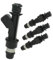 HUVNEXA Einspritzdüsen, for Vauxhall, for Opel, for MERIVA, for Astra MK3 MK4, for Zafira 1.6 8V C16SE 1/4X Einspritzdüse 25317316 Auto-Kraftstoffeinspritzdüse(Black 4pcs)
