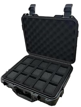 TISHITA Porta Orologi Organizzatore Professionale Valigetta Da Trasporto Contenitore Protettivo in Robusto PP con Chiusura a Fibbia Adatto per Uso Domestico
