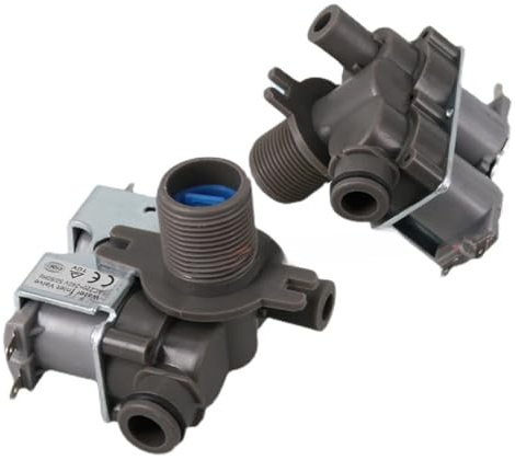 Valvola di ingresso dell'acqua, compatibile con Samsung, elettrovalvola di ingresso dell'acqua for lavatrice a cestello. Valvola di ingresso dell'acqua a doppia testa.