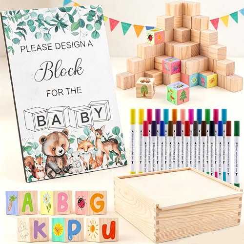 98 Piece Baby Shower Games Set, Kreatives Babyshower Spiel für Party