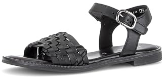 Gabor Damen Riemchensandalen, Frauen Sandalen,sportlich,Weiss,schwarz,Jollys,rot,Glitzer,blau,Rolling-Soft,Sensitive,Basic,schwarz,42 EU / 8 UK