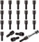 Ellis Excellence Set of 20 M12 x 1.5, Black Tuner Bolts, 28mm Thread, Suitable for BMW Vehicles and More