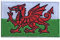 Wales Flag Embroidery Patch Iron on or Sew on Embroidered Motif Transfer Welsh Flag Applique
