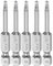 sourcing map 5pcs T10 Magnétique Sécurité Étoile 5 Pointe Torx Embout Tournevis 1/4 Hex Tige 2 Longueur