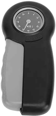 Handgriff-Krafttrainer, Handgriff-Krafttester, Hand-Dynamometer, Ergonomisches Griffstärke-Messgerät, Griff-Dynamometer (Grauschwarz)