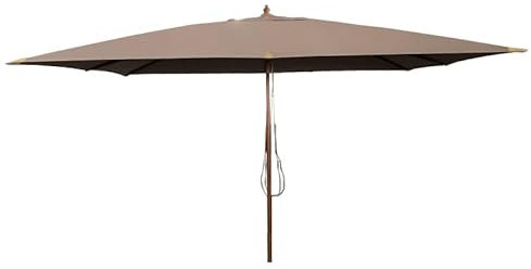 Gecko Jardin Parasol droit 4x3 m taupe Pegasia