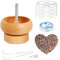 Tedious Bead Spinner Bowl Set | Wooden Clay Bead Spinner | Making Bead Spinner with Beading Needle | Quickly Beading Spinners Craft Supplies for Jewelry Bracelet Making
