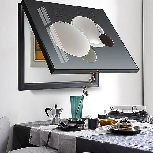 Vnook Bilderrahmen for Stromzähler einfache Moderne Abdeckung, Wohnzimmer, Hauptschalter, Elektrokasten, Fotorahmen for Schaltkasten Abnehmbare Zähler Dekoration Verstecken Gemälde