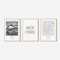 ZoeyAustin® 3er Set City Poster, DIN A3 (30cm x 42cm), Minimalistisch Modern Wanddeko, Wohnzimmer Schlafzimmer Deko, Schwarz-Weiß (Munich)