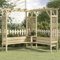 Générique Pergola d'angle avec Banc Bois de pin imprégné,Maison & Jardin,Pelouses & Jardins,Vie en extérieur,Structures extérieures,Arches, treillages & pergolas de Jardin,Vert,130.73 LB,44950