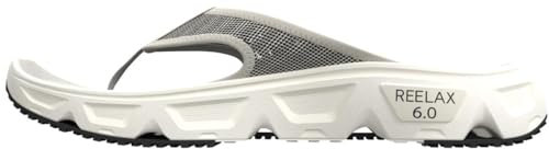 Salomon Reelax Break 6.0 Recovery Footwear, Cushioned Stride, Seamless Foothold, and Lightweight Flip Flops