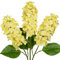 Künstliche Hortensien Blumen Real Touch – 3er Set 63cm Hohe Gelbe Kunstblumen Wie Echt mit Großem Blütenkopf – Dekoblumen für Vasen, Wohnzimmer, Hochzeit, Tischdeko