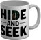 Shopagift Bigfoot Hide and Seek Mug Sasquatch Yeti Abdominal Snowman White 11oz Large Ceramic Cup