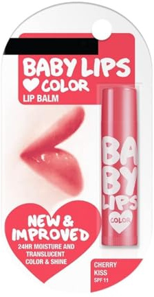 Li.p Balm, With SPF, Moisturises and Protects from the Sun, Pink Lolita & Baby Lips Cherry Kiss, Baby Lips, Pink Lolita, Cherry Kiss, 4g (Pack Of 1)